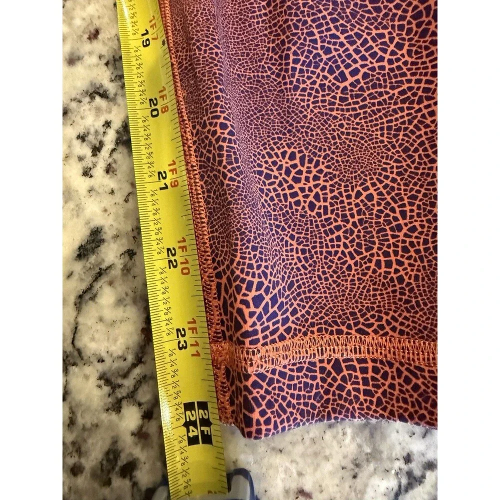 Lululemon 4 Wunder Train High-Rise 25” Leggings in Crackle Glaze Vintage Orange